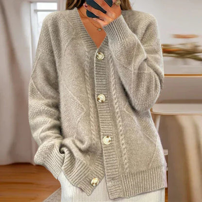 Pull tricoté classique en coton pour femme