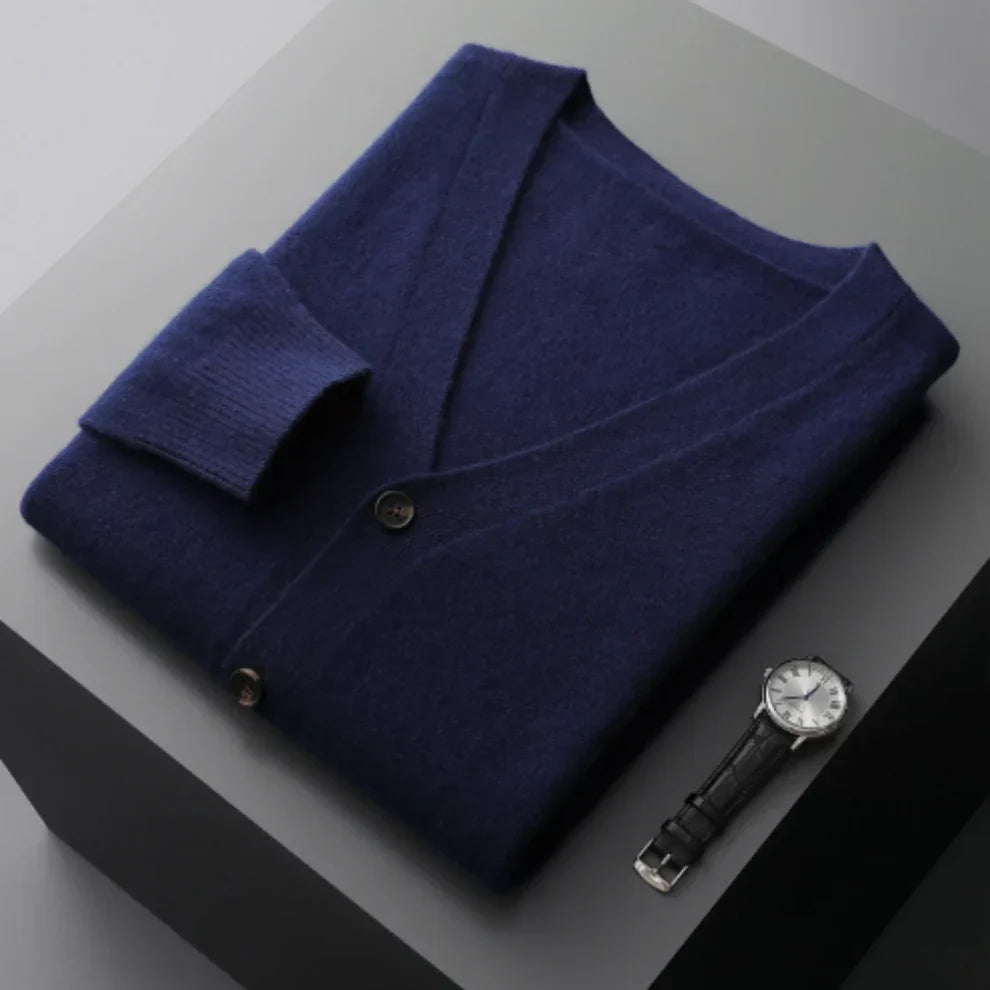 Cardigan élégant noir pour homme