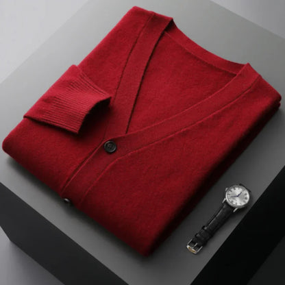 Cardigan élégant noir pour homme