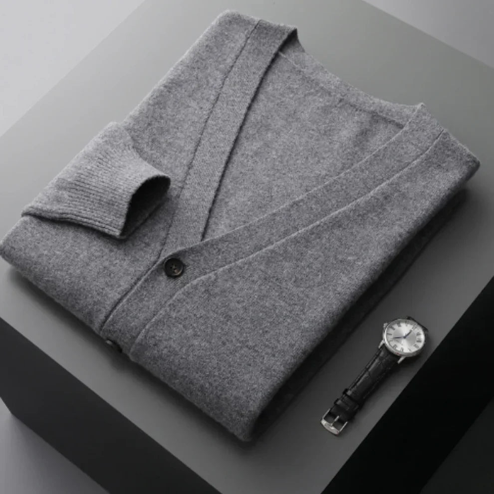 Cardigan élégant noir pour homme