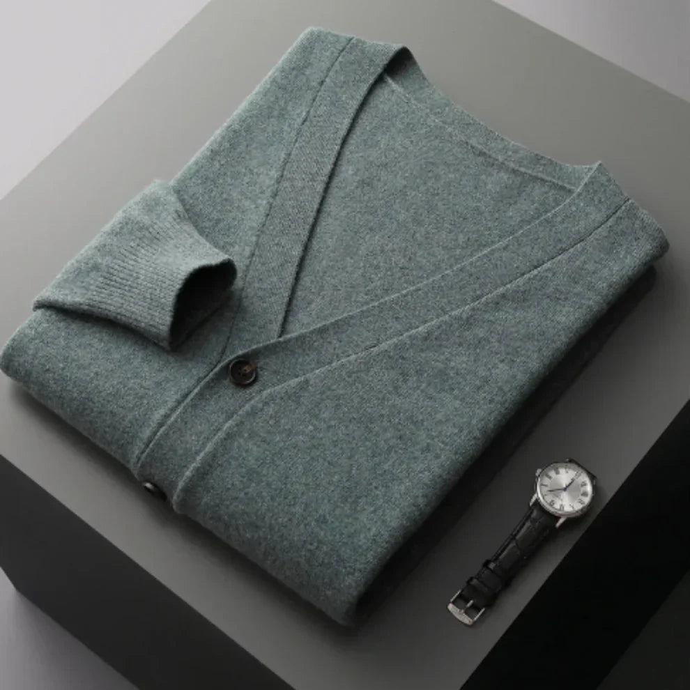 Cardigan élégant noir pour homme