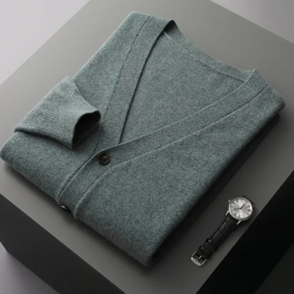 Cardigan élégant noir pour homme