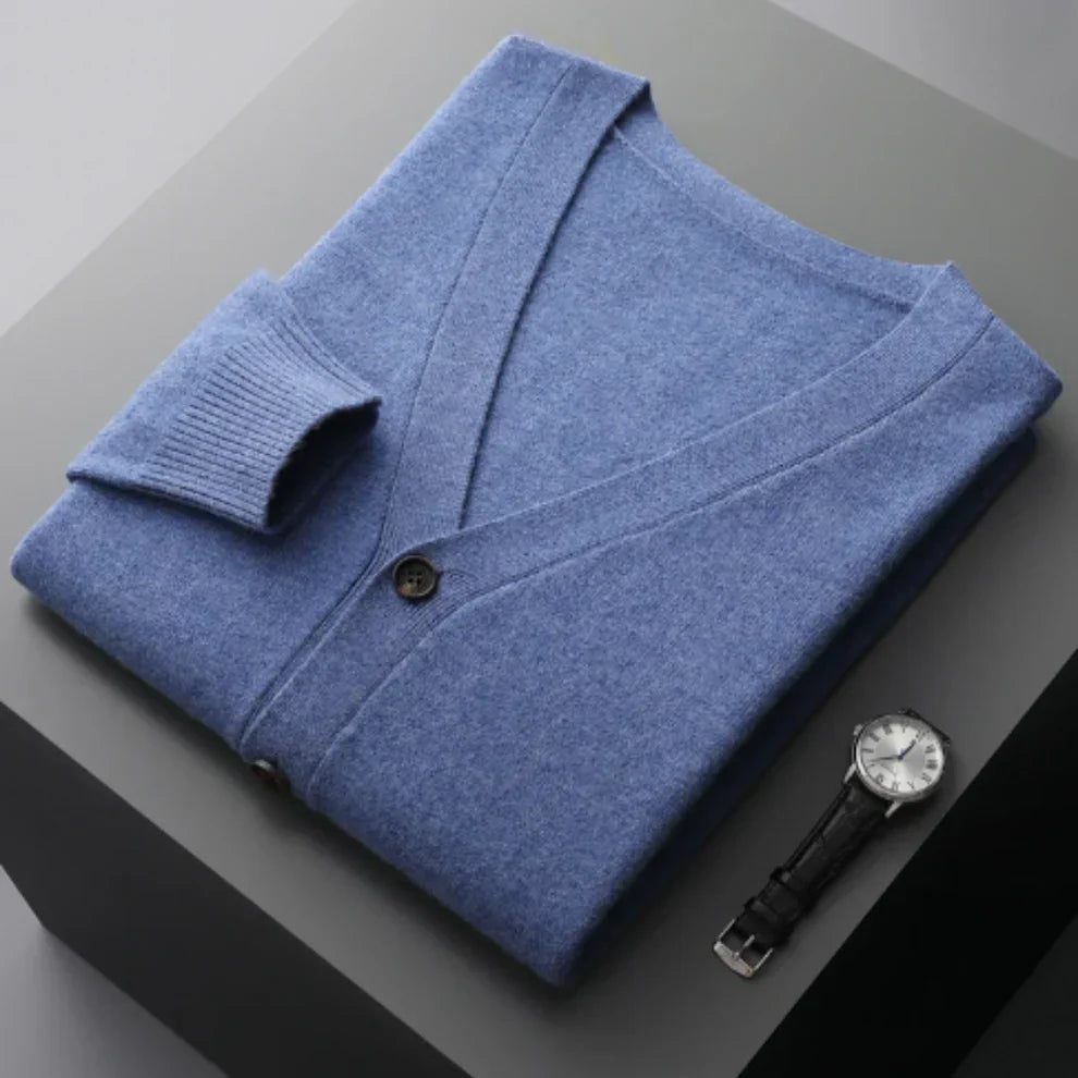 Cardigan élégant noir pour homme