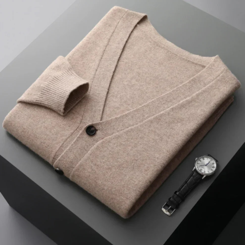Cardigan élégant noir pour homme
