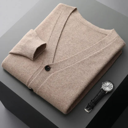 Cardigan élégant noir pour homme