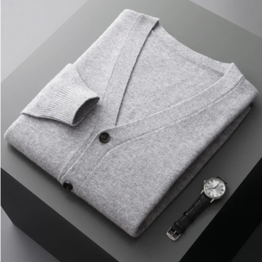 Cardigan élégant noir pour homme