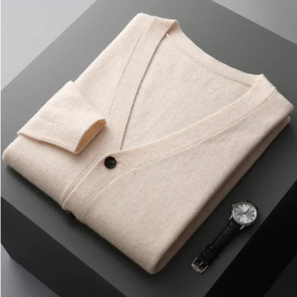 Cardigan élégant noir pour homme