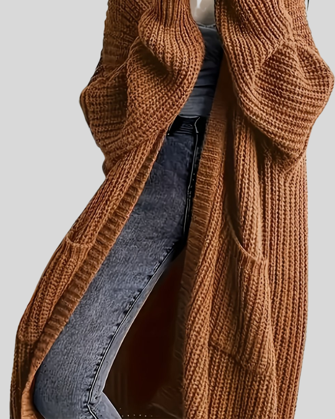 Long cardigan élégant pour femme