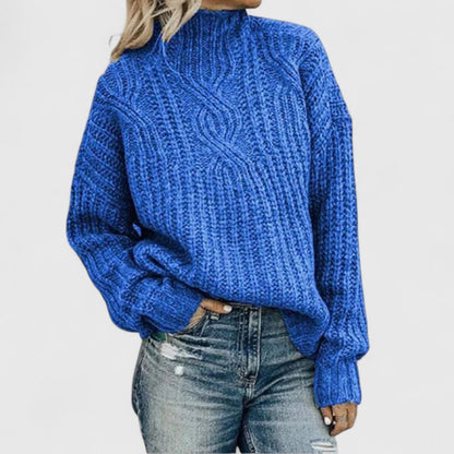 Pull Femme Hiver Manches Longues Côtelé Moderne