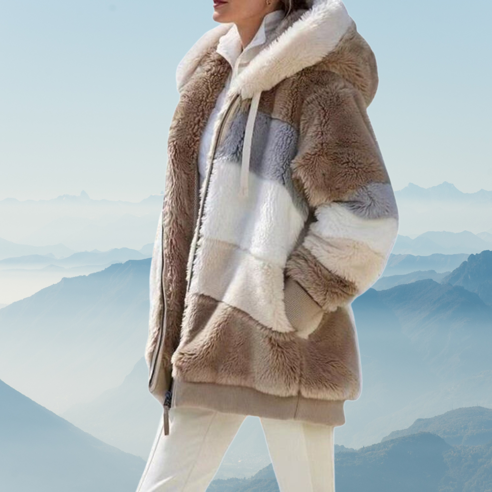Grand pull polaire femme oversize