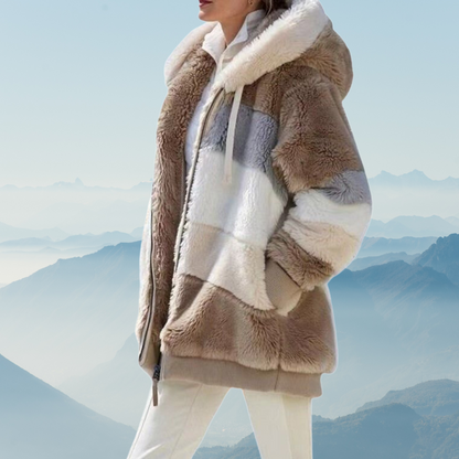 Grand pull polaire femme oversize