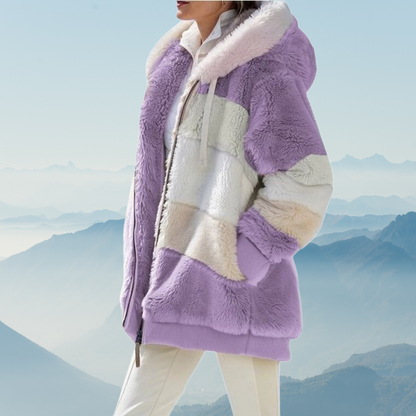 Grand pull polaire femme oversize
