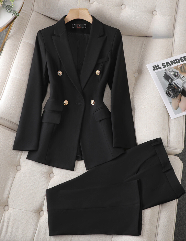 Ensemble blazer pantalon chic pour femme
