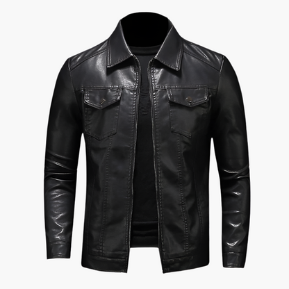 Blouson en cuir tendance classique et élégant