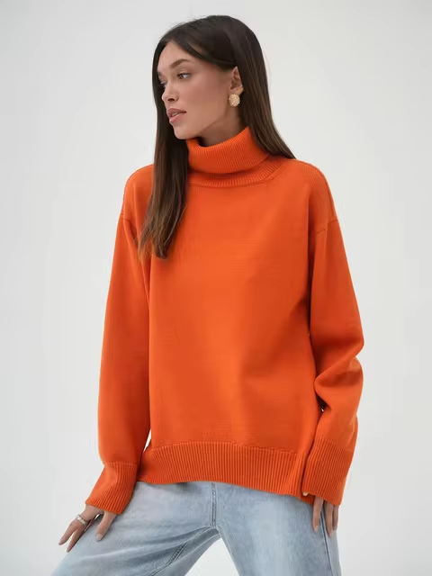 Pull Col Roulé ConfortableCoupe Ample
