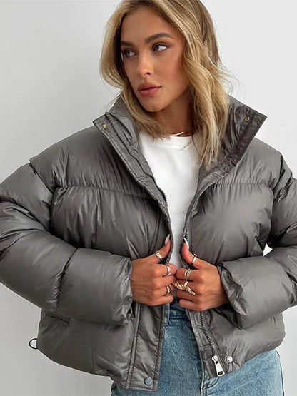 Doudoune courte chaude pour femme