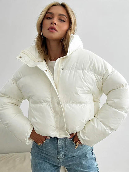 Doudoune courte chaude pour femme