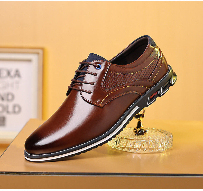 Chaussures de randonnée confortables en cuir pour homme