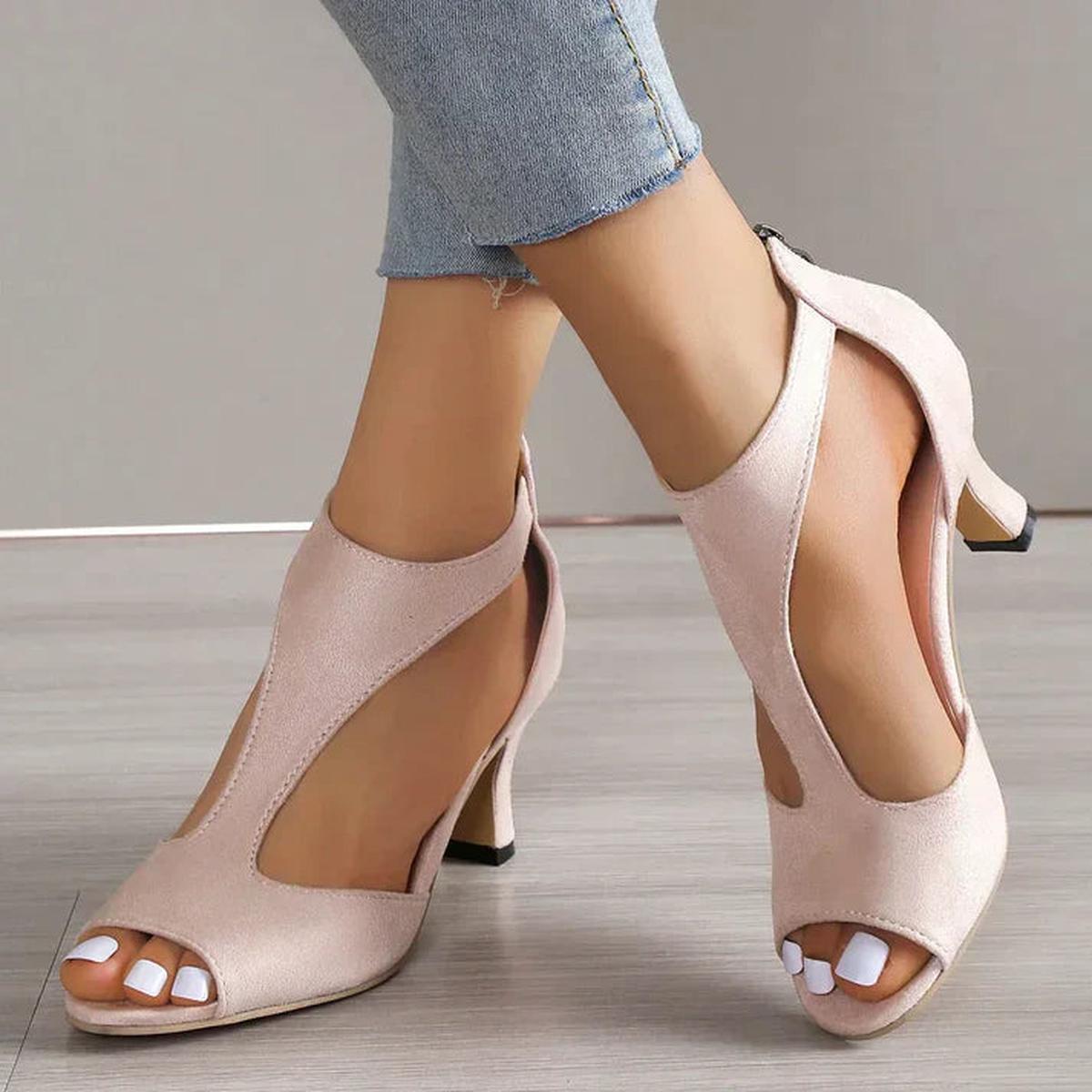 Sandales Femme Bout Ouvert Talon Haut