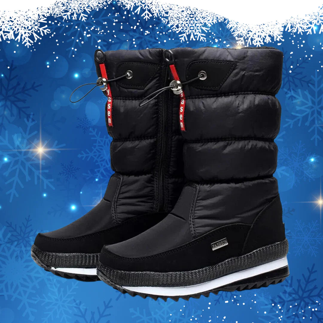 Warmes Damen Winterstiefel Komfort Schuhe - IdealeKleiden