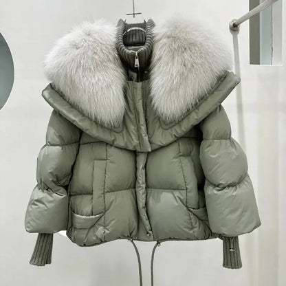 Manteau d'hiver court matelassé pour femmes