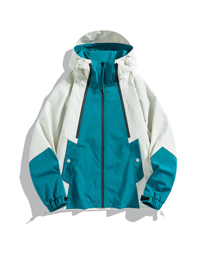 Veste imperméable d'extérieur unisexe protection contre la pluie