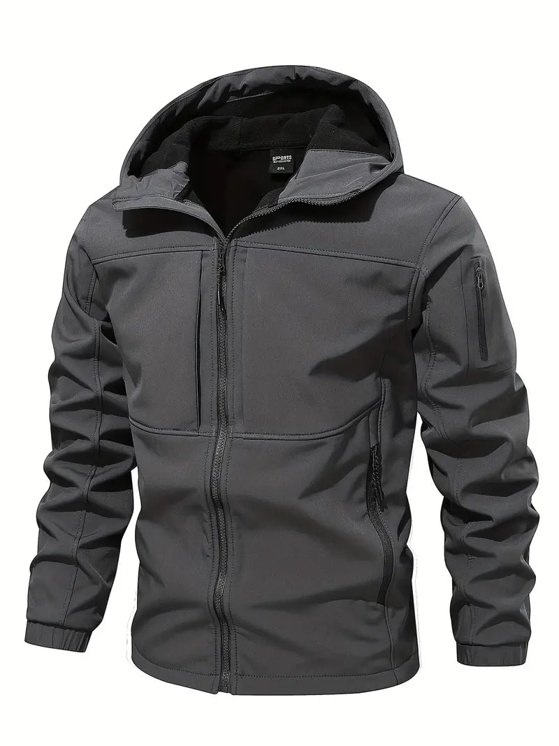 Veste d'extérieur pour homme Capuche Polaire Isolation