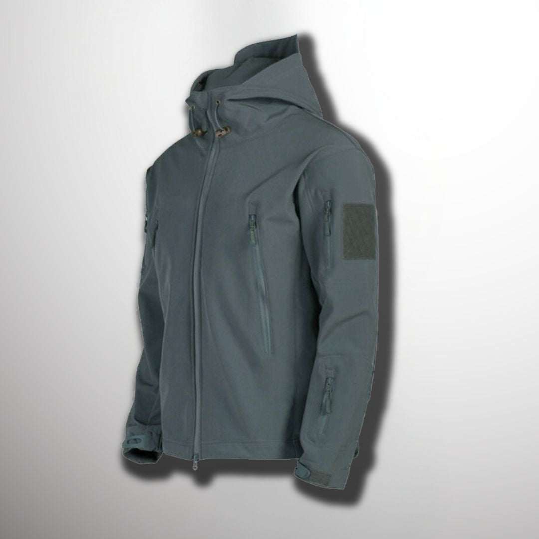Veste imperméable coupe-vent à capuche pour homme