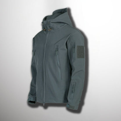 Veste imperméable coupe-vent à capuche pour homme