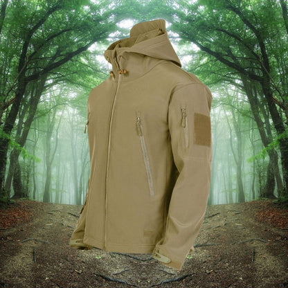 Veste imperméable coupe-vent à capuche pour homme
