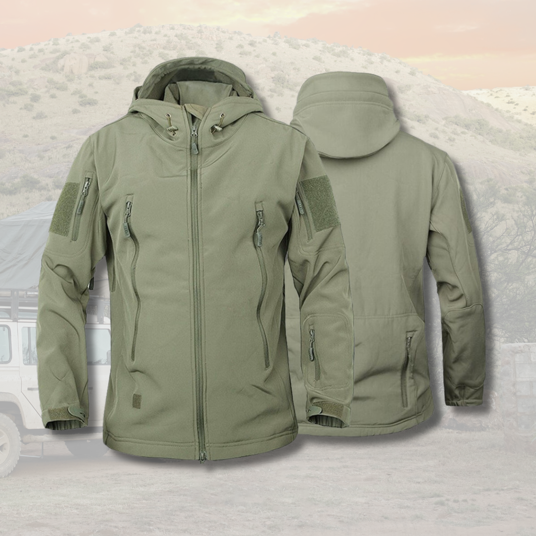Herren Outdoor-Jacke Winddicht Kapuze - IdealeKleiden