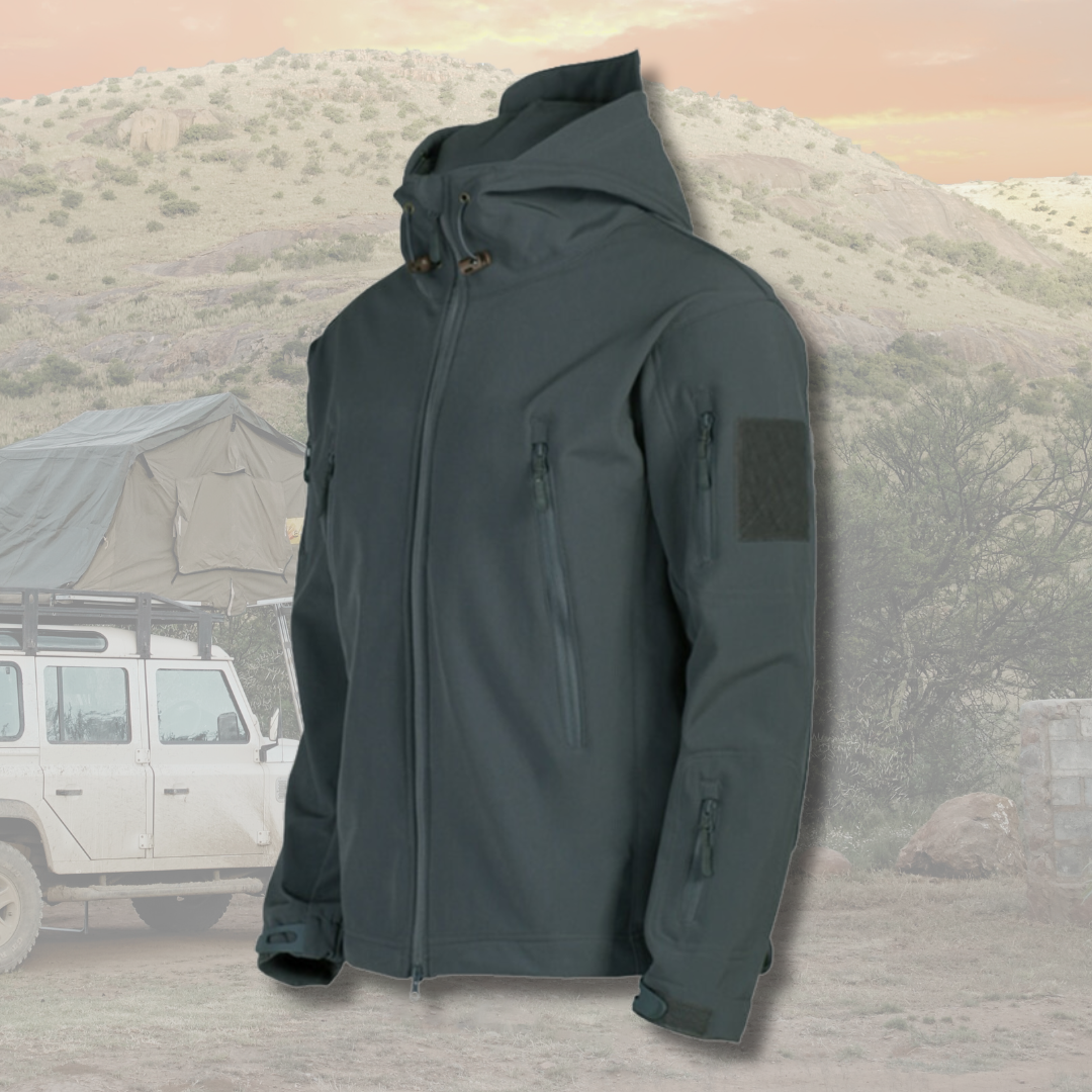 Veste d'extérieur pour homme coupe-vent à capuche