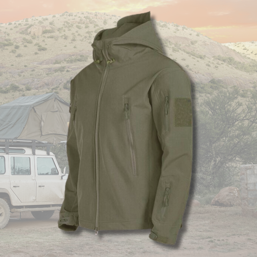 Veste d'extérieur pour homme coupe-vent à capuche