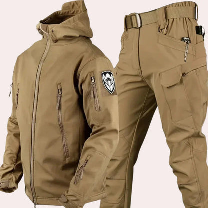 Wasserdichte Outdoor-Jacke und Hose Militärstil Herren - IdealeKleiden