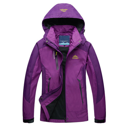 Veste imperméable pour femme avec capuche amovible