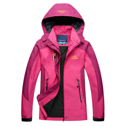 Veste imperméable pour femme avec capuche amovible