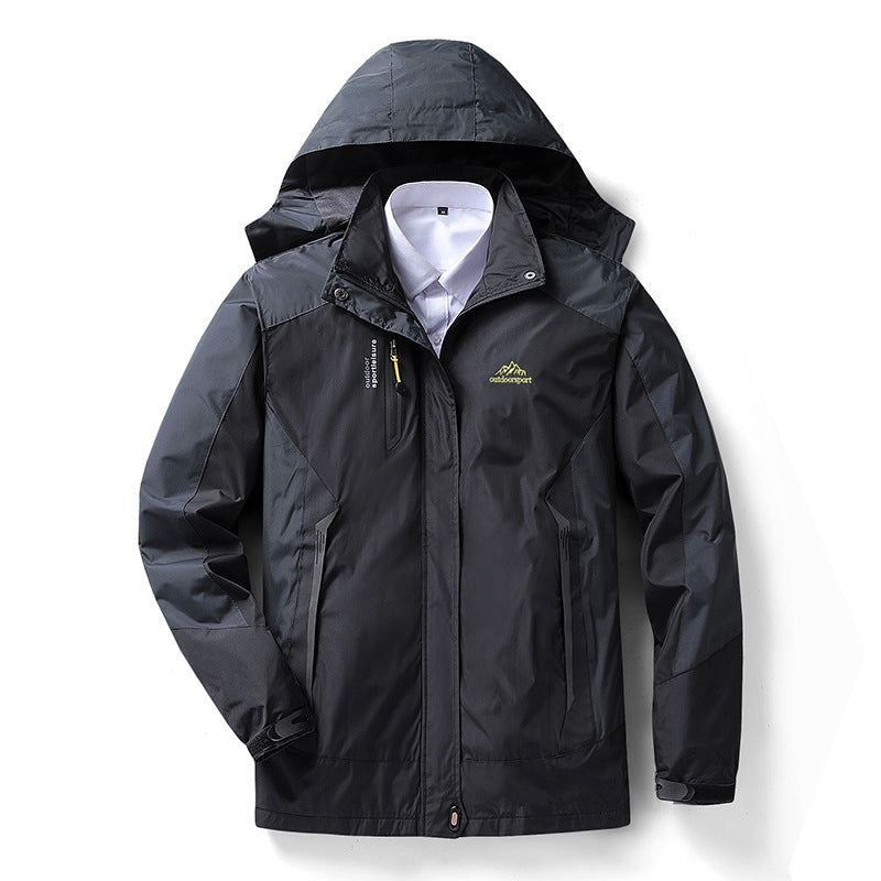 Veste imperméable pour femme avec capuche amovible