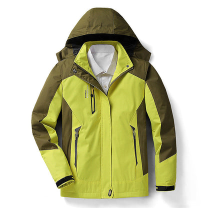 Veste imperméable pour femme avec capuche amovible