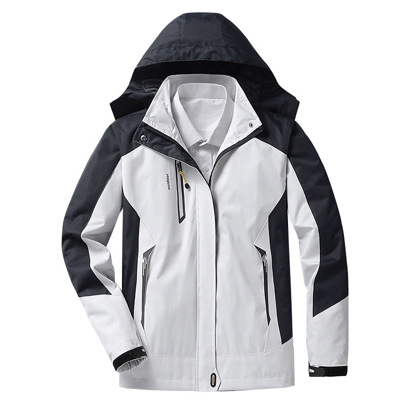Veste imperméable pour femme avec capuche amovible