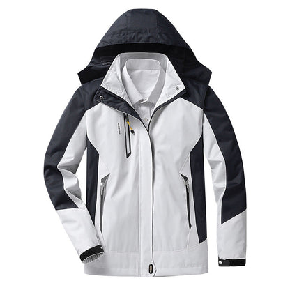Veste imperméable pour femme avec capuche amovible