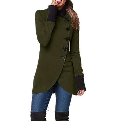 Veste femme tendance fermeture boutonnée