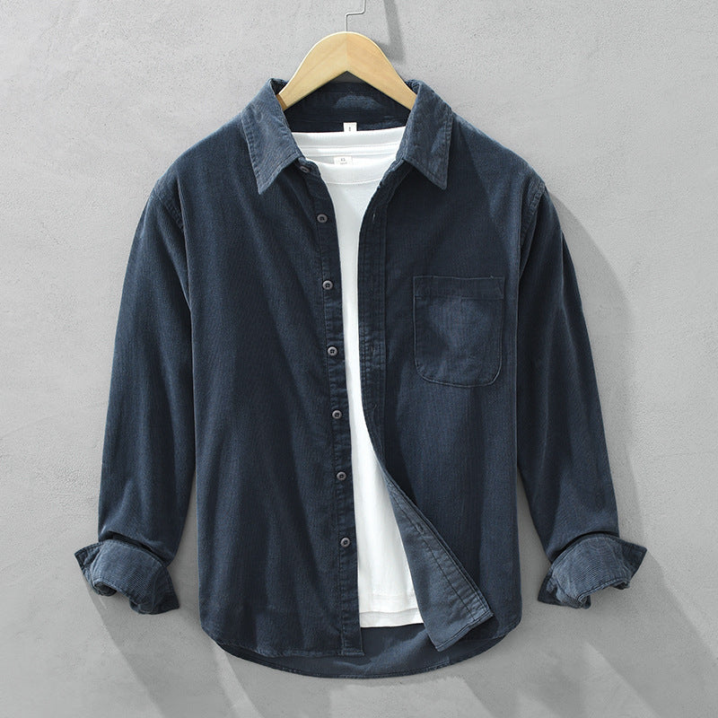 Surchemise Homme Décontractée Manches Longues Moderne