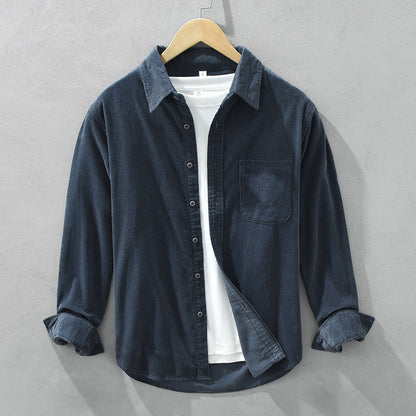 Surchemise Homme Décontractée Manches Longues Moderne