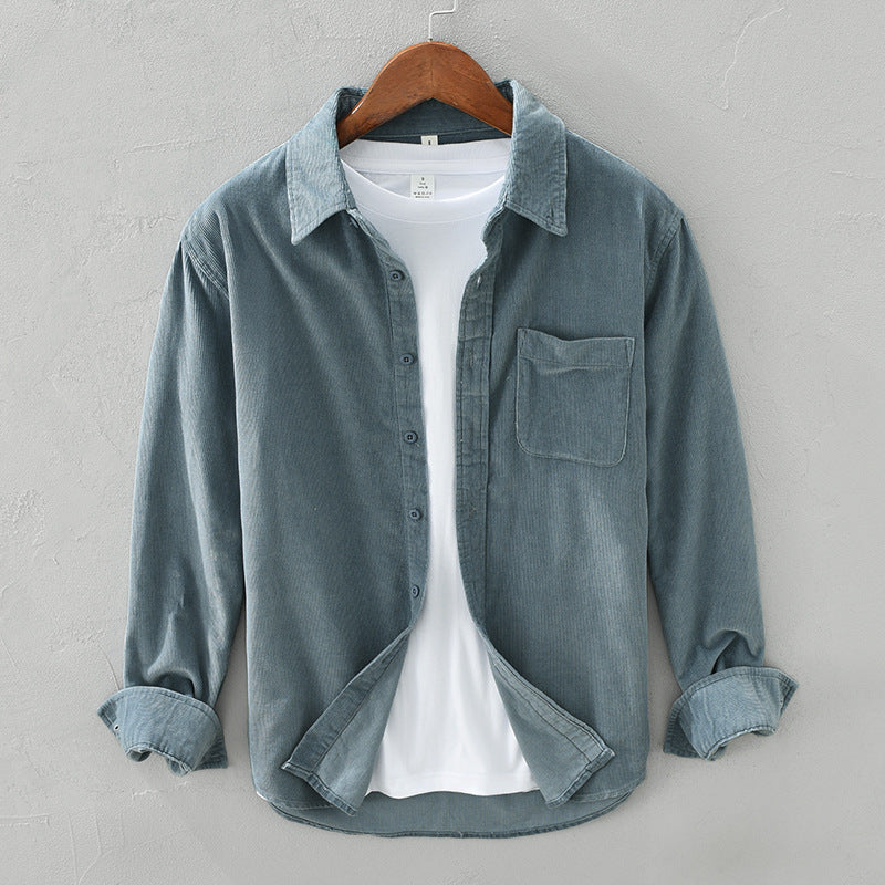 Surchemise Homme Décontractée Manches Longues Moderne