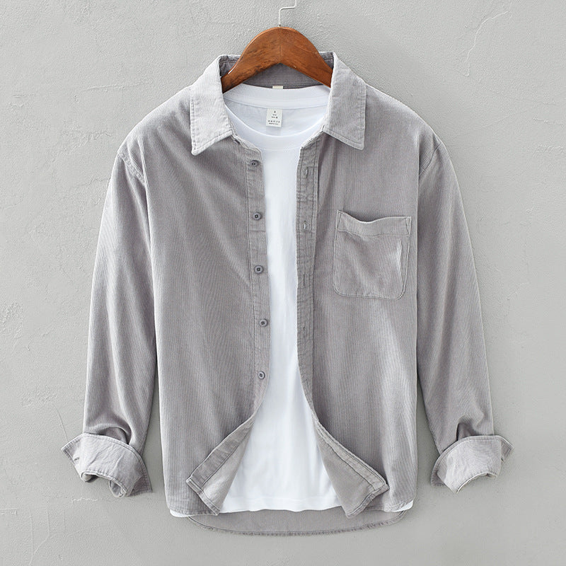 Surchemise Homme Décontractée Manches Longues Moderne