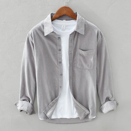 Surchemise Homme Décontractée Manches Longues Moderne