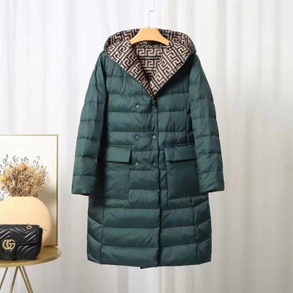 Veste d'hiver chaude pour femme, capuche et doublure