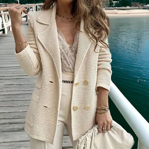 Gilet élégant à manches longues pour femme