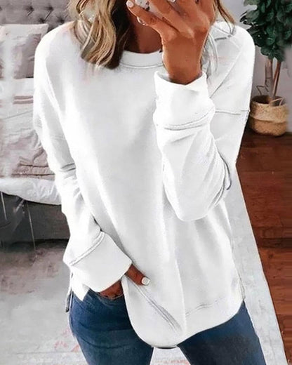 Sweat-shirt pour femme doux, confortable, classique