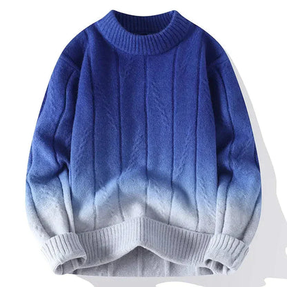 Pull en maille bicolore homme moderne